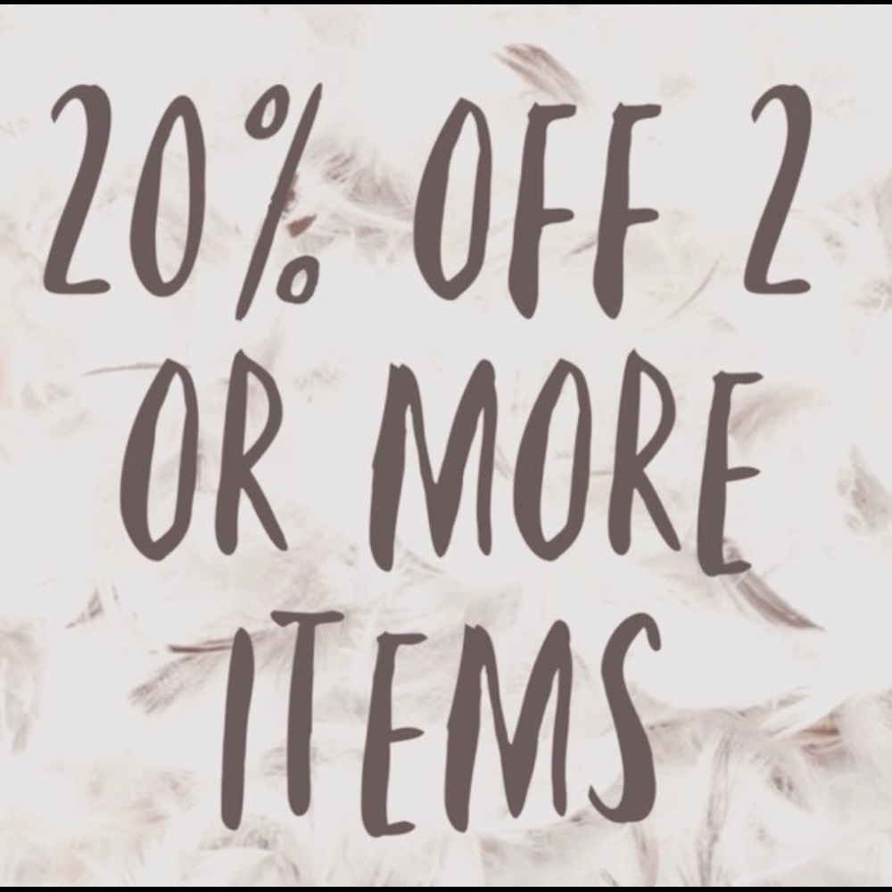 20% OFF BUNDLES OF 2+ ITEMS! 💖🥰